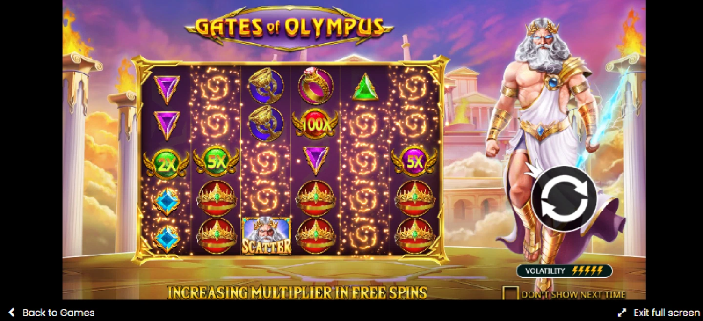 Slot Olympus 1win Indonesia high stakes play